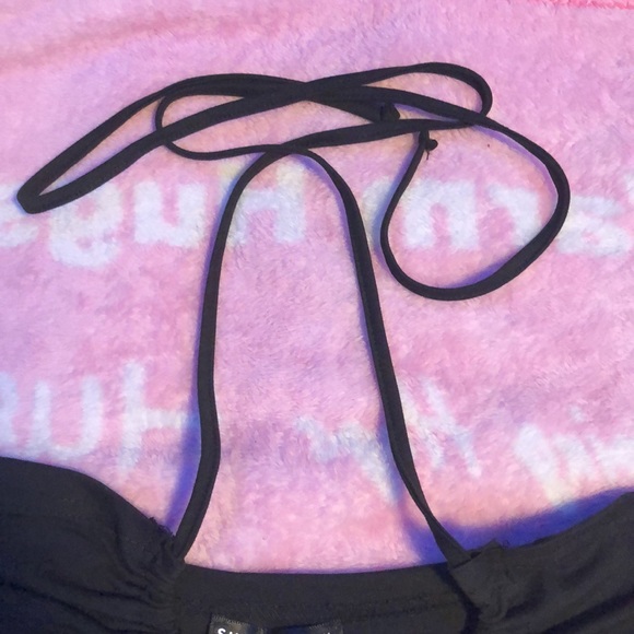 New Without Tags SHEIN Black Cute Crop Top - Picture 8 of 9